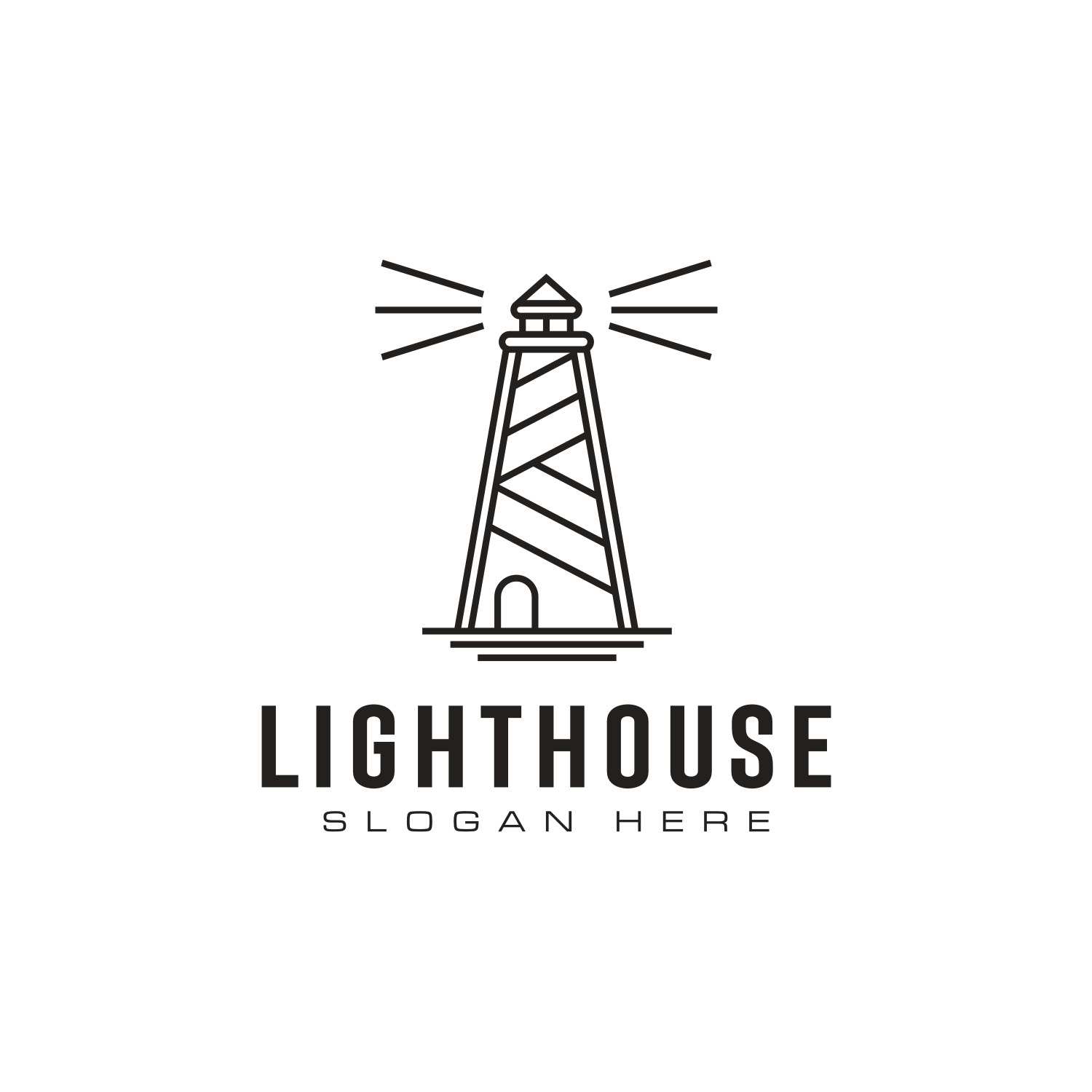 Set of Lighthouse Logo Vector Design in high resolution.