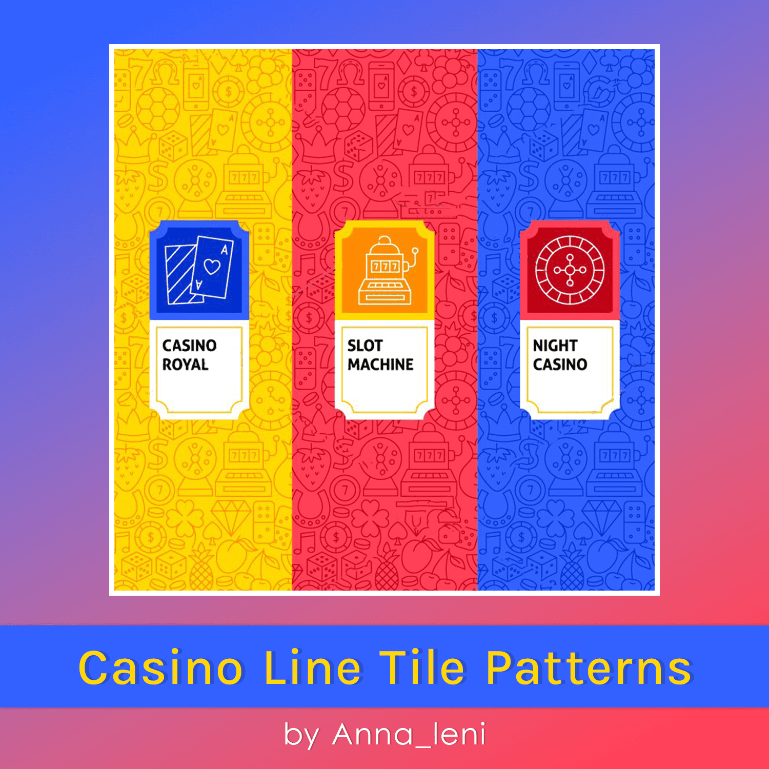 Casino Line Tile Patterns.