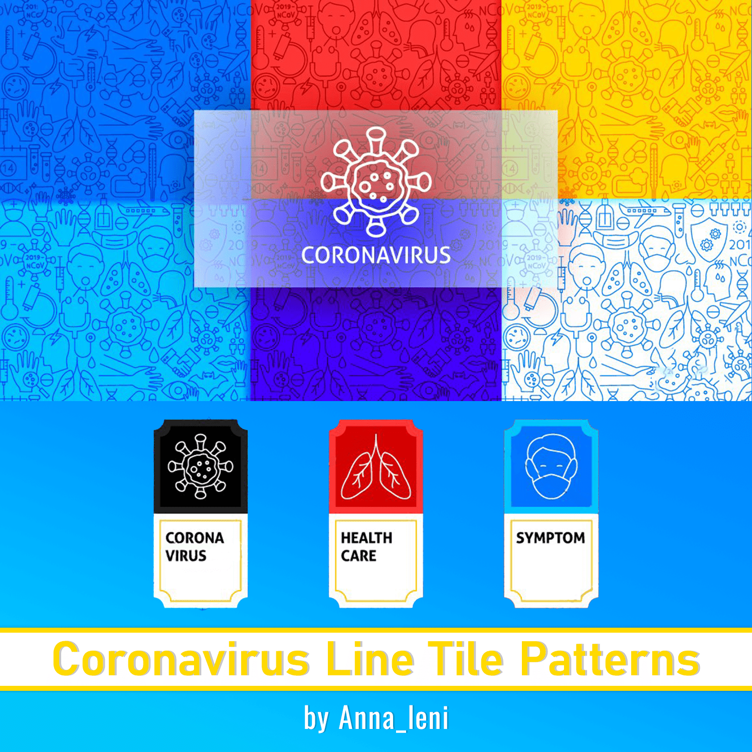 Coronavirus Line Tile Patterns cover.