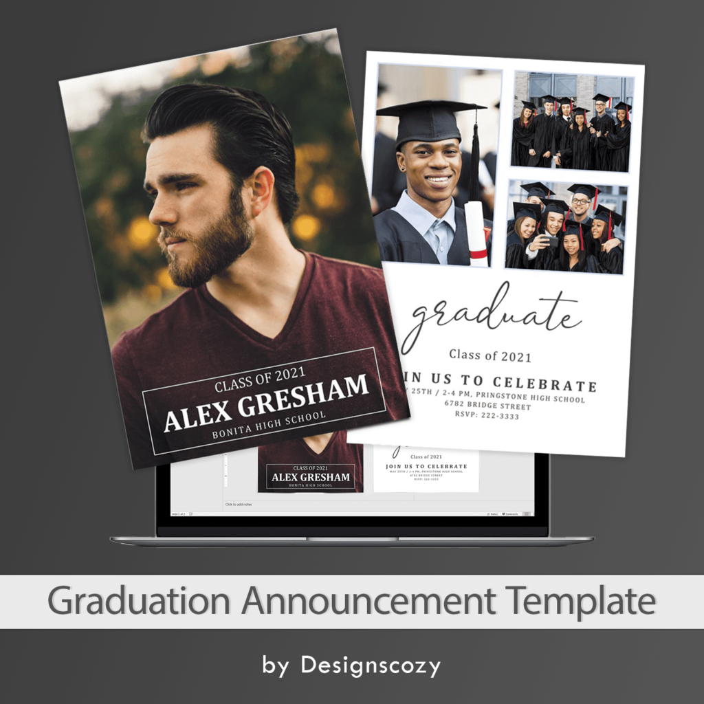 High School Graduation Announcement Template – MasterBundles