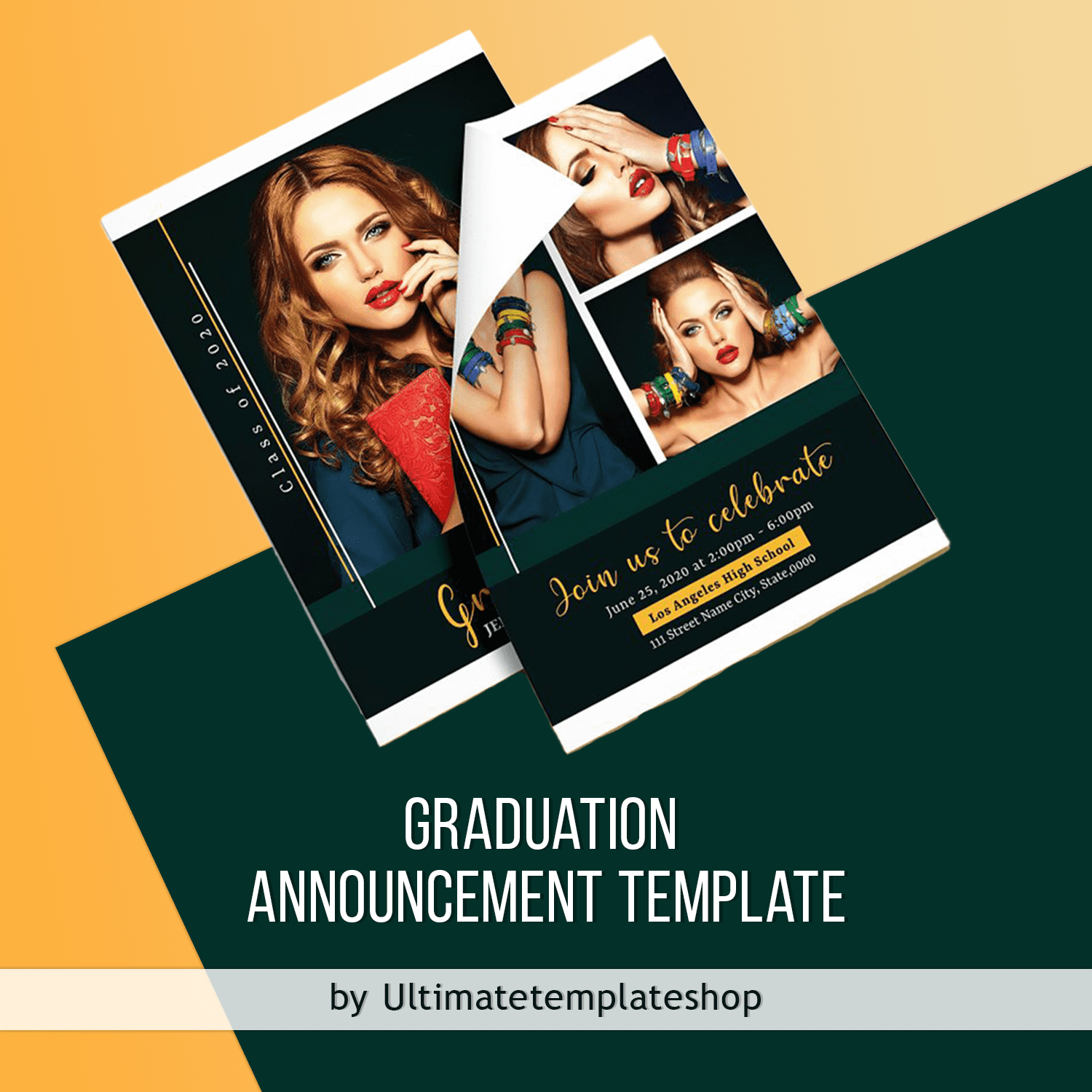 Graduation Announcement Template cover.
