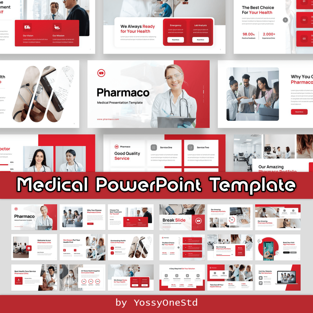 Medical Health PowerPoint Template – MasterBundles