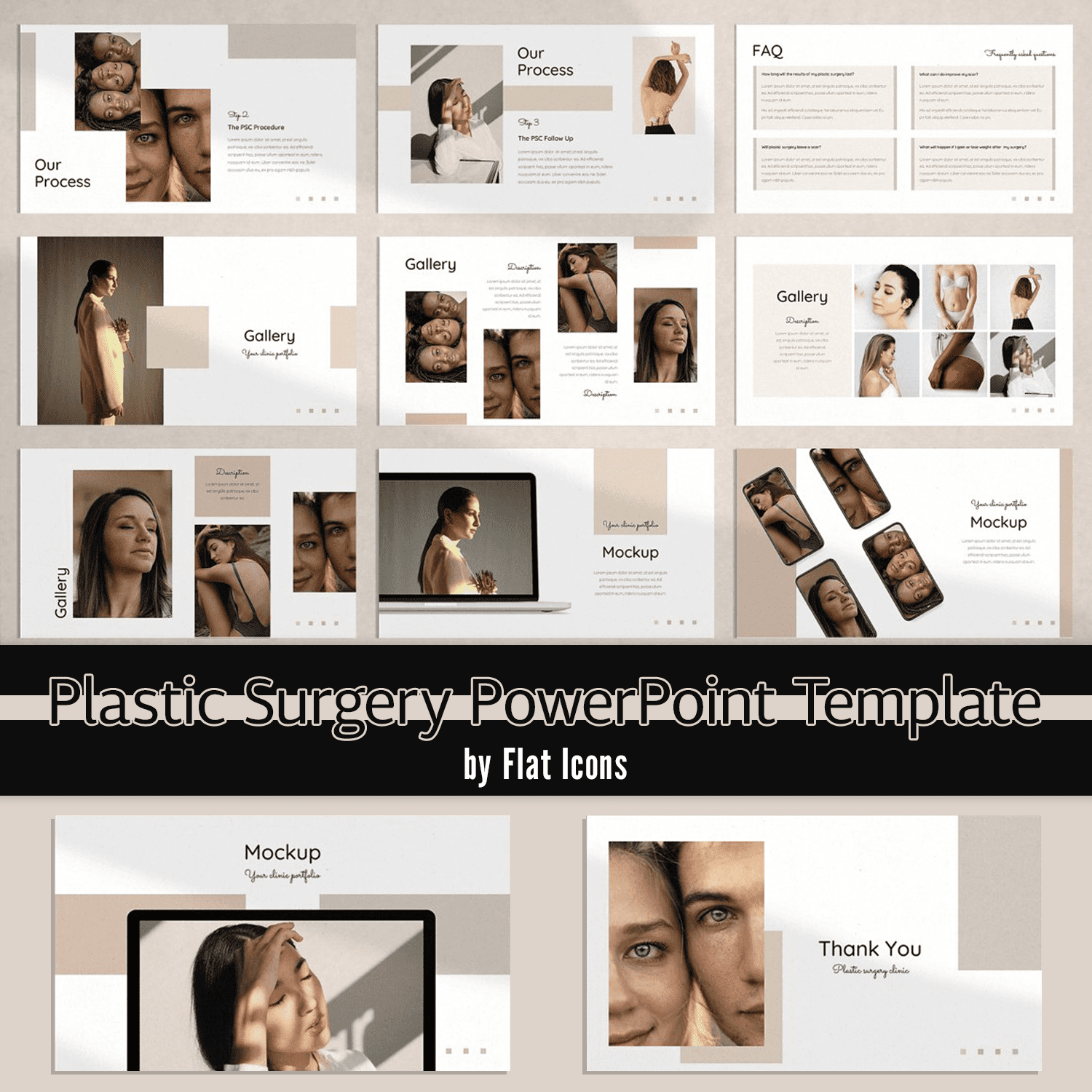 Plastic Surgery PowerPoint Template.