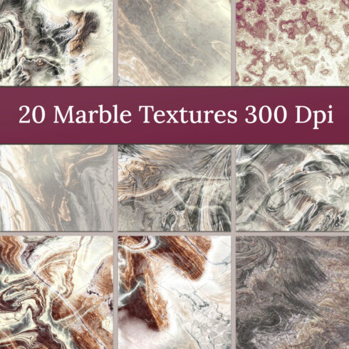 20 marble textures 300 dpi - main image preview.