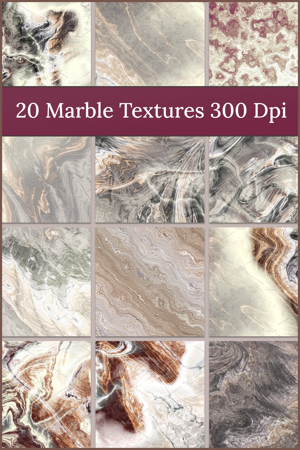 20 marble textures 300 dpi - pinterest image preview.