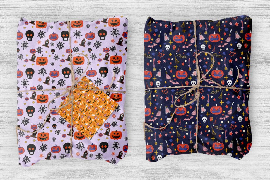 Halloween Digital Paper Pattern Bundle - MasterBundles