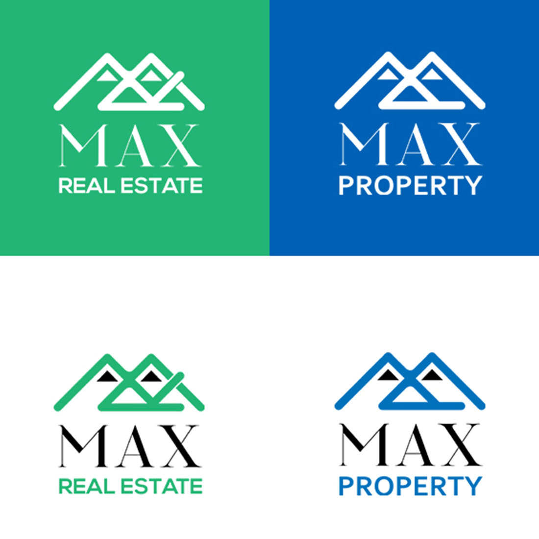 Property and Real Estate Company Logo Template 2 in 1 cover image.