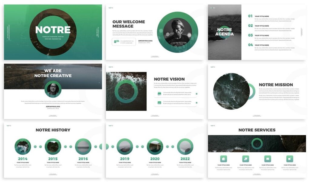 Notre - Strategic Plan Powerpoint Template – MasterBundles