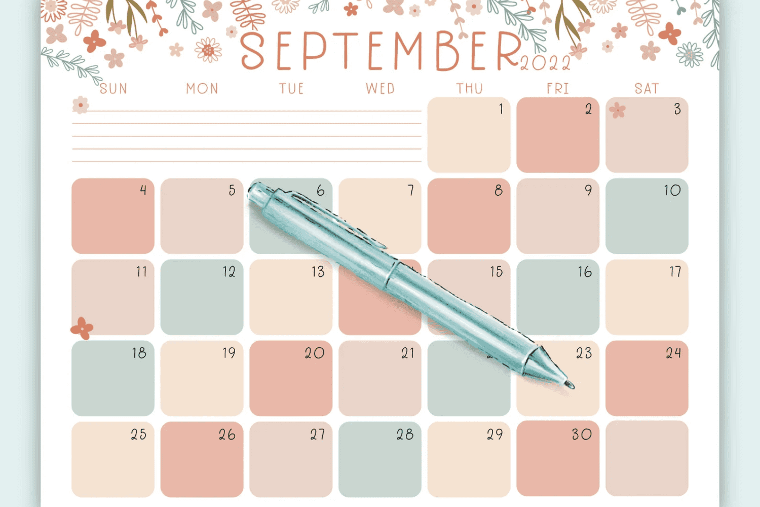 Sept 2022 Calendar