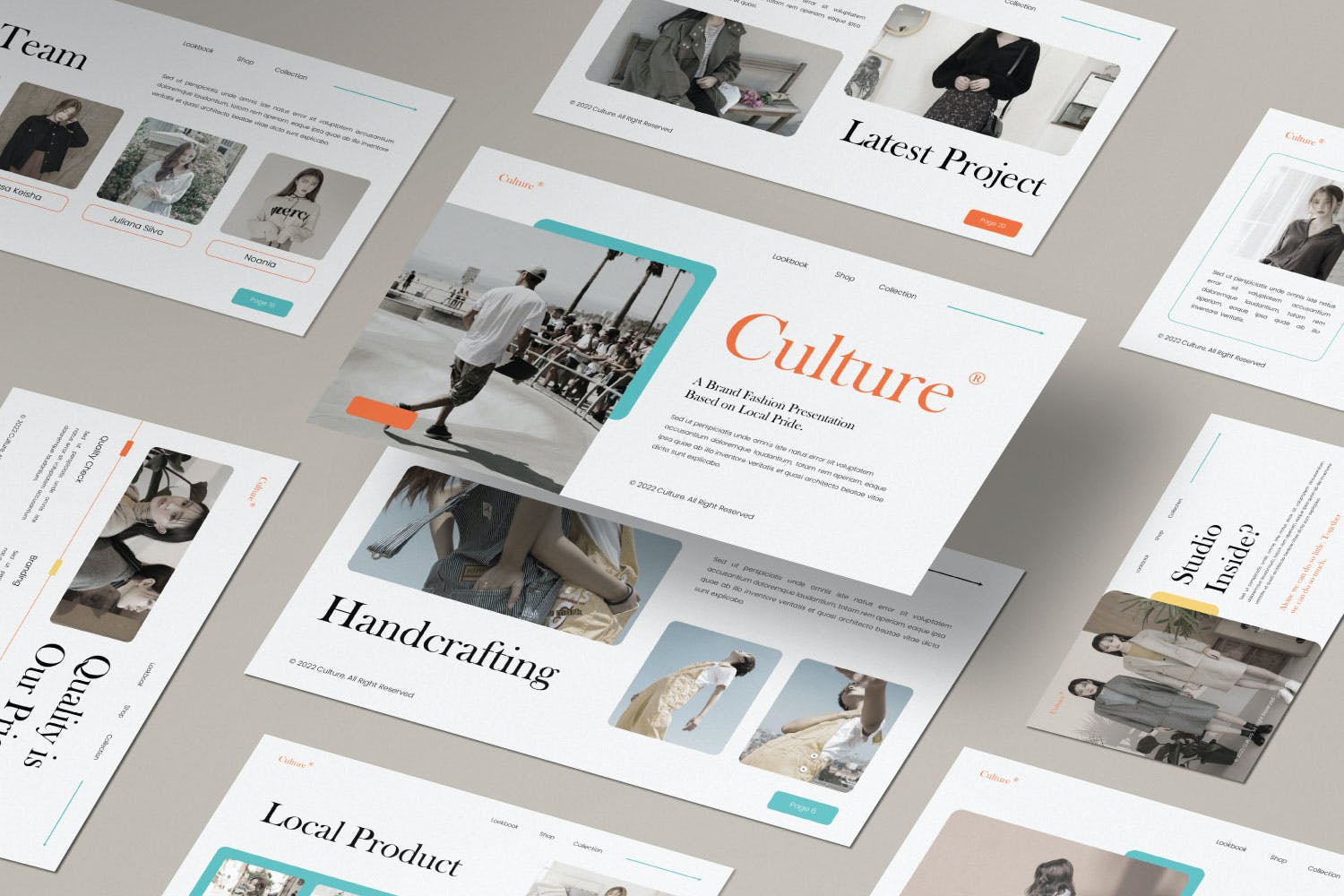 Cover image of Culture Brand Fashion Presentation Powerpoint.