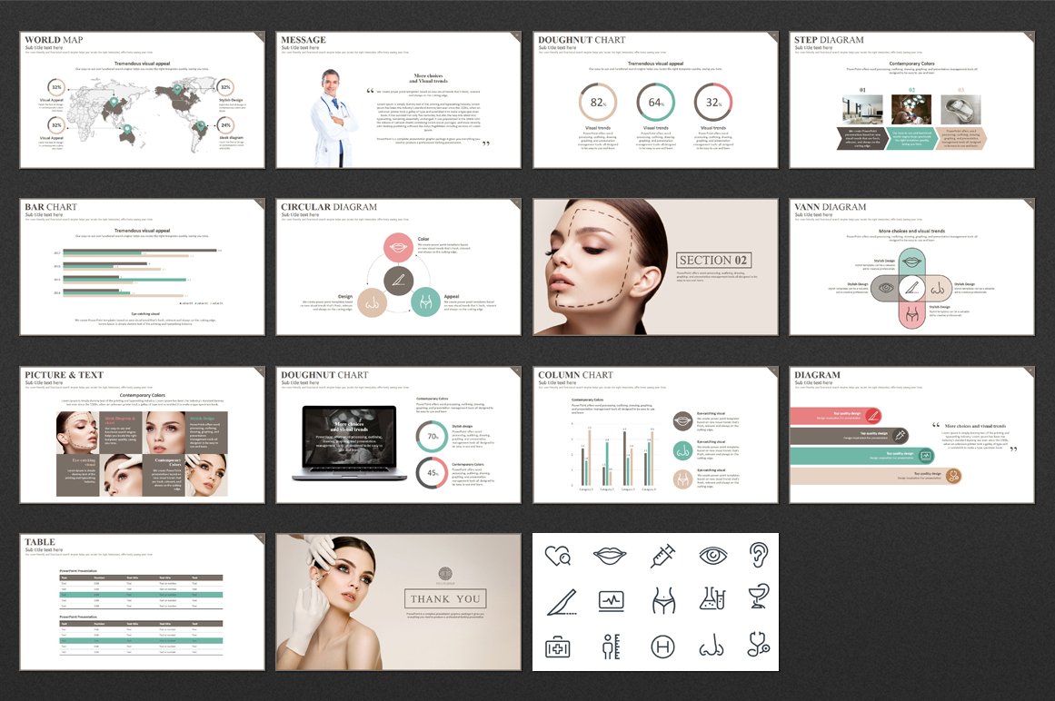 Cool infographics and icons for presentation.