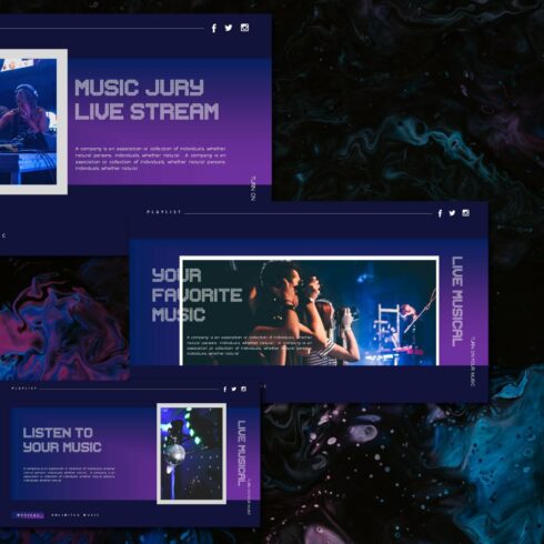 Playlist | Powerpoint Template | Master Bundles