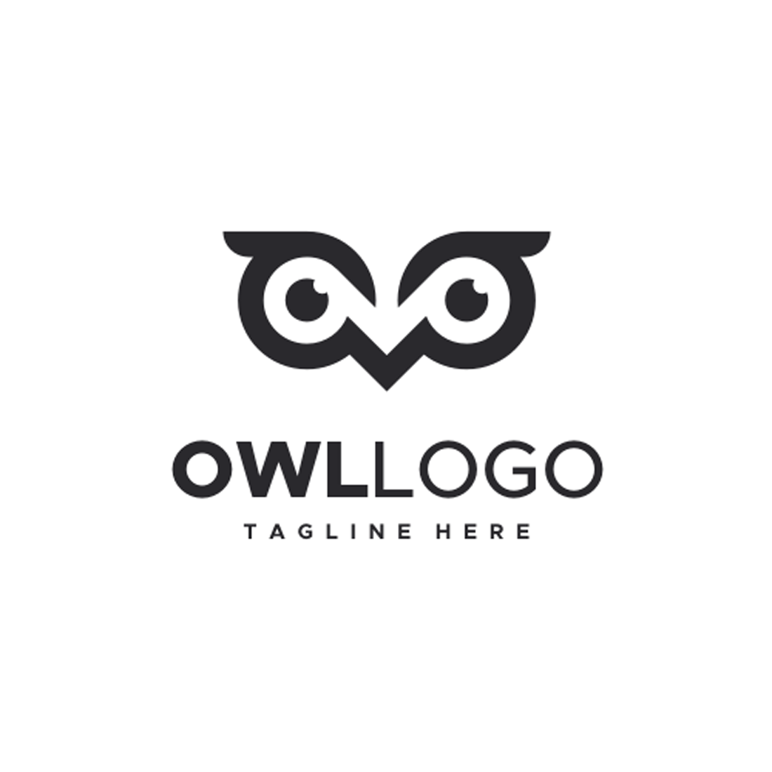 Owl Eyes Logo Template facebook image.