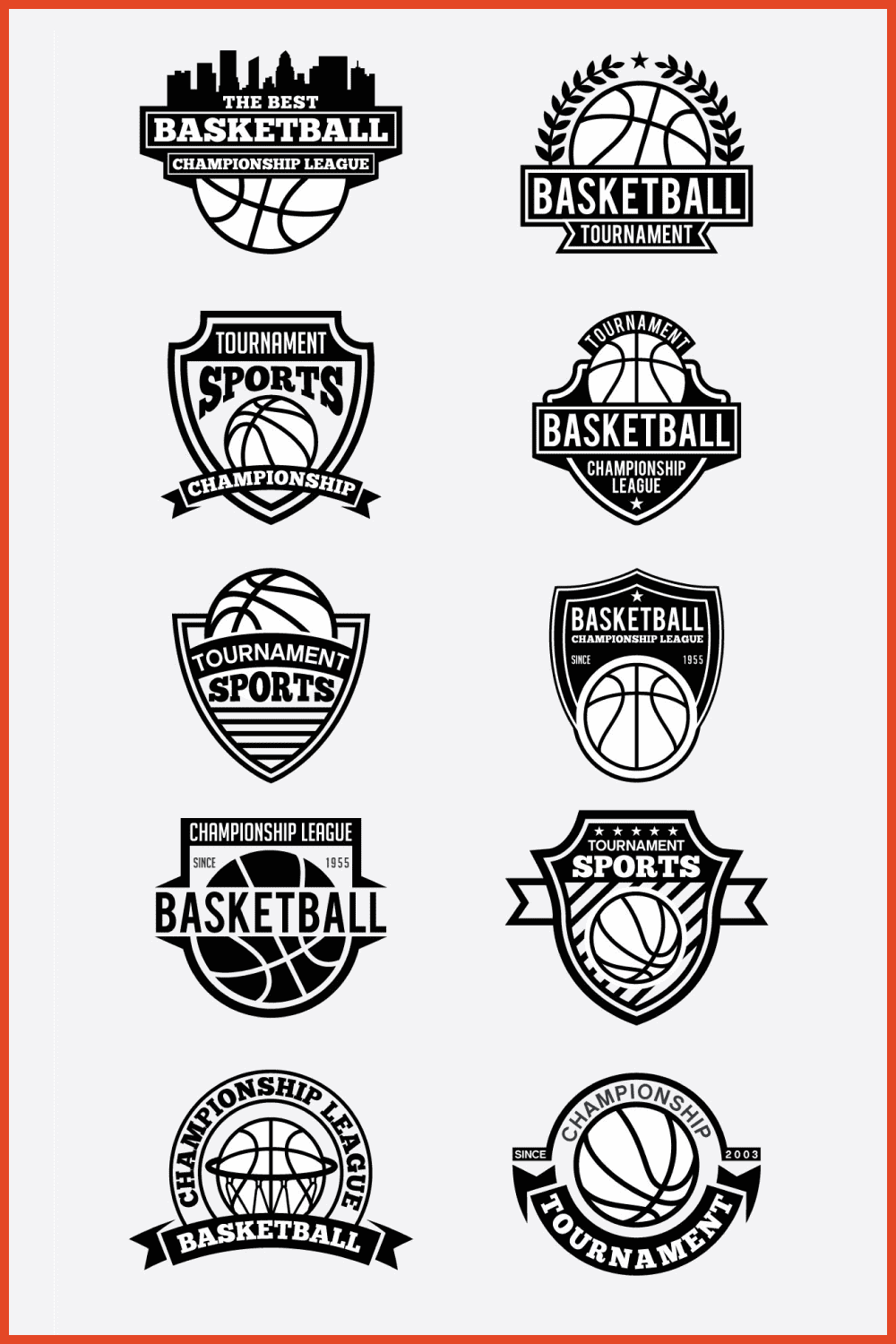 3 basketball badge labels vol1