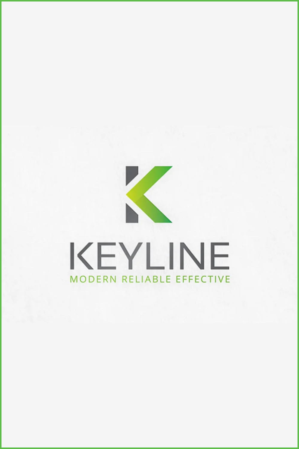 3 keyline letter k logo template