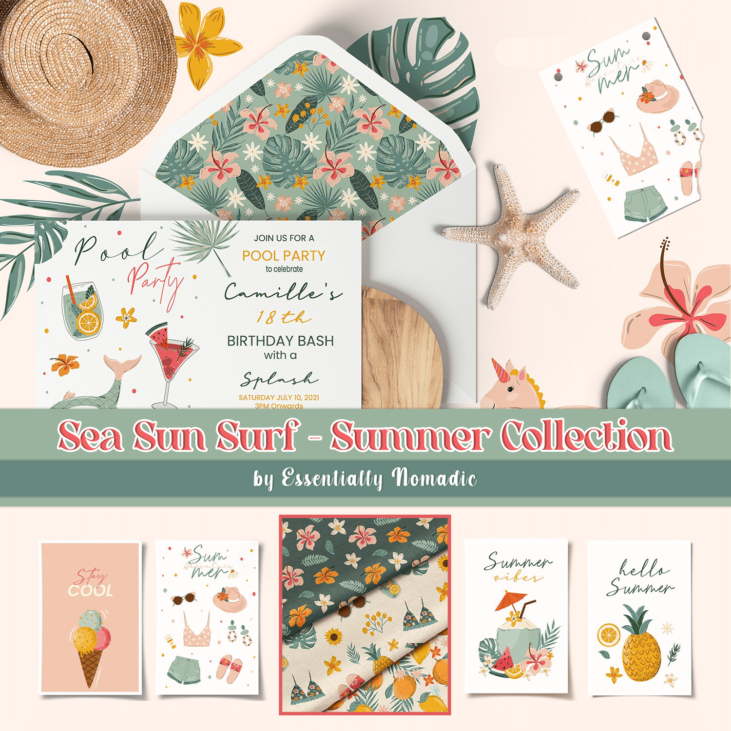 Sea Sun Surf - Summer Collection cover.