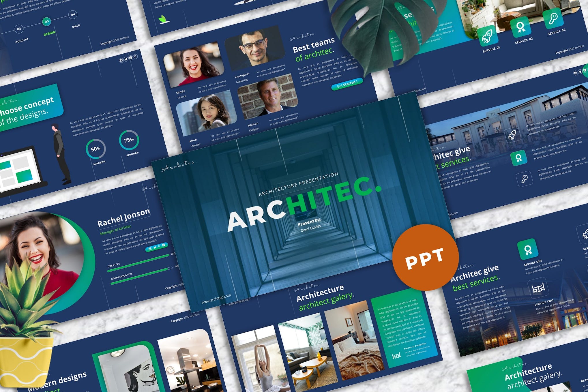 Cover image of Architec - Architecture Business PowerPoint.