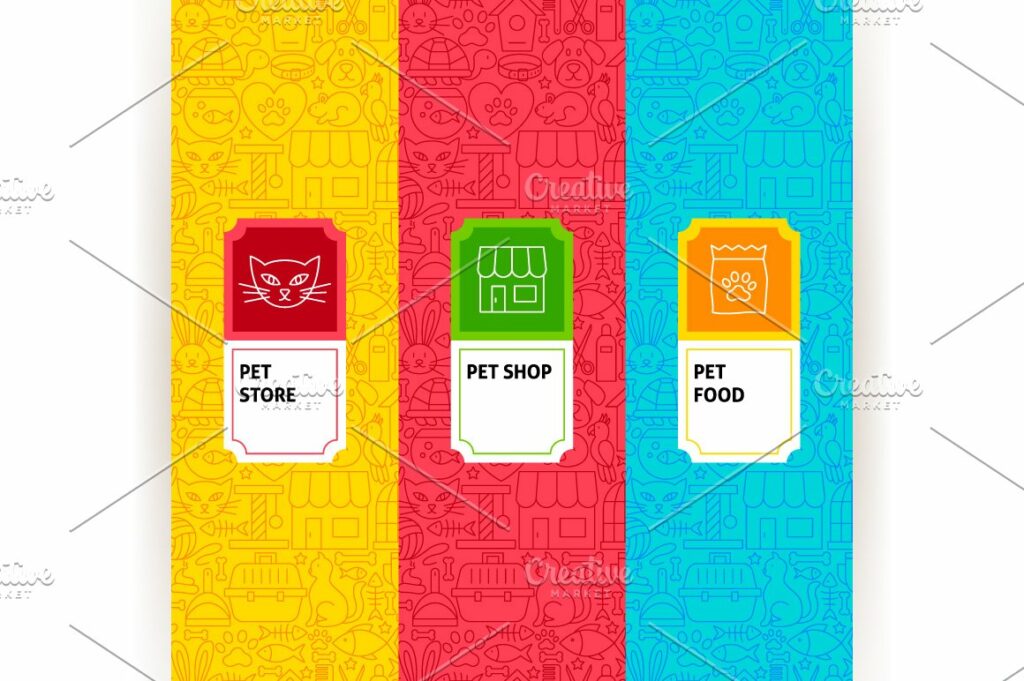 Pet Shop Line Tile Patterns – MasterBundles