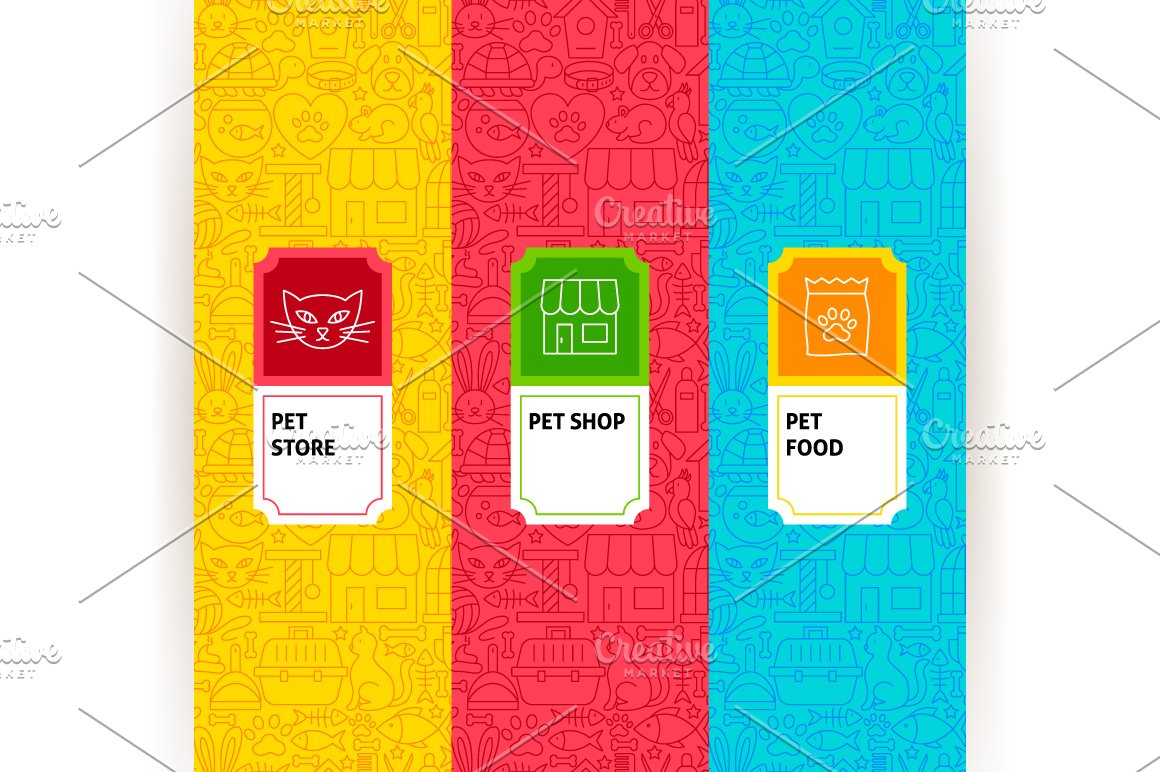 Perfect icons for pets shop industry.