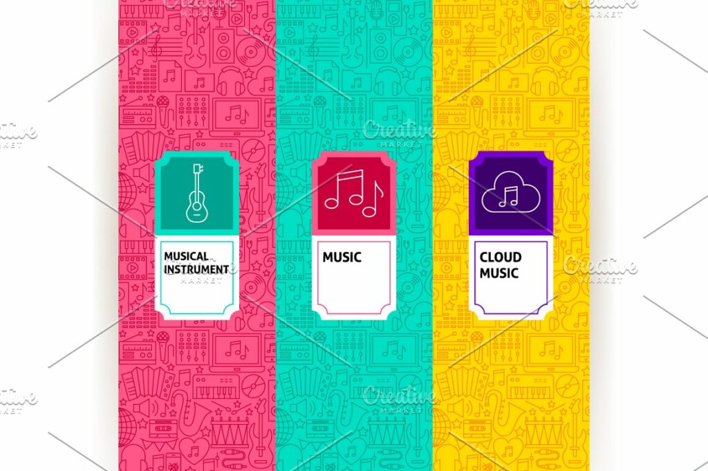 Music Line Tile Patterns – MasterBundles