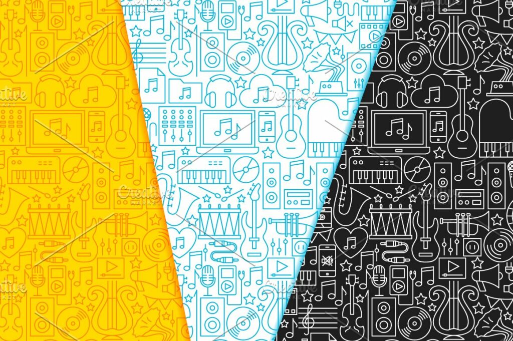 Music Line Tile Patterns – MasterBundles