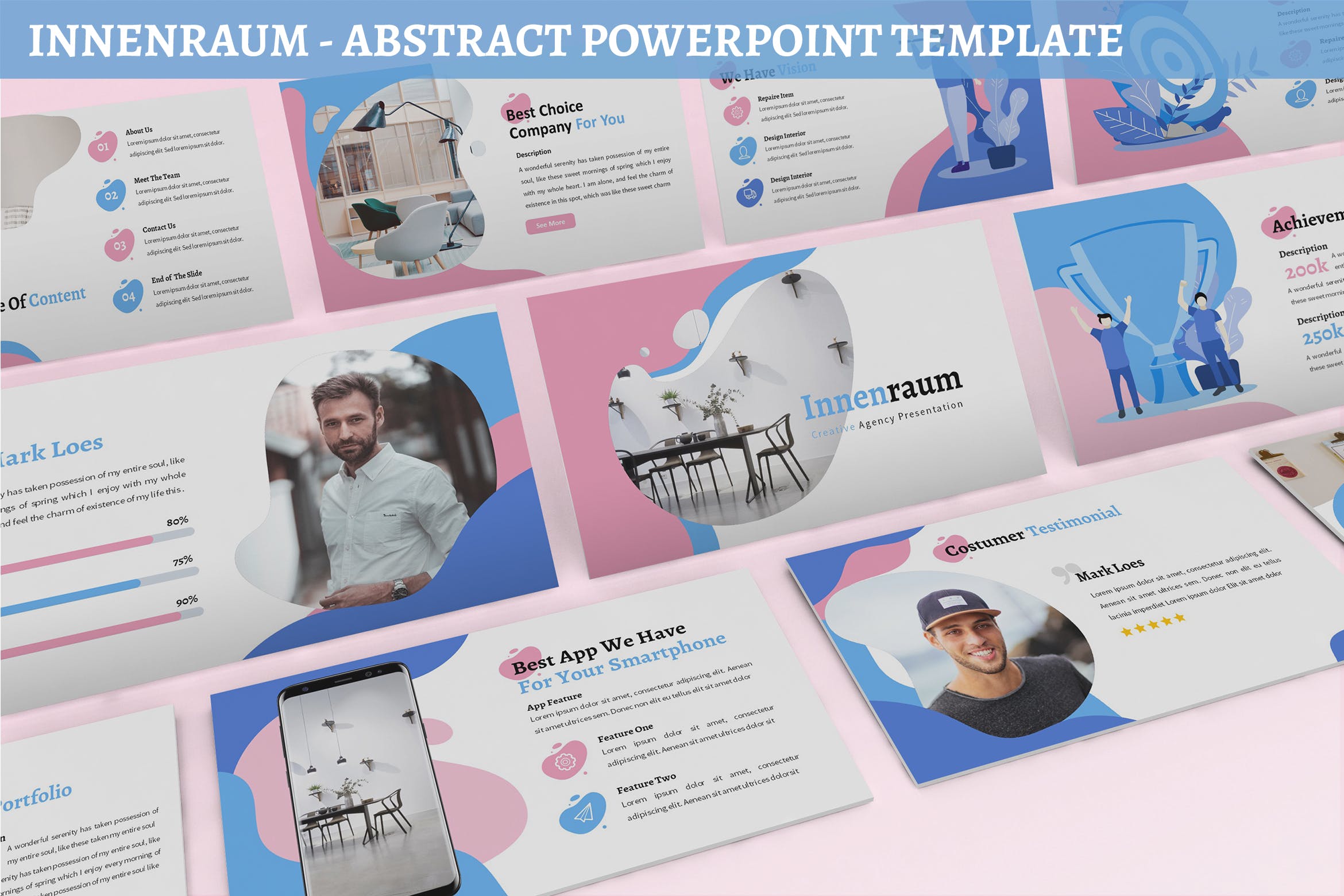 Cover image of Innenraum - Abstract Powerpoint Template.