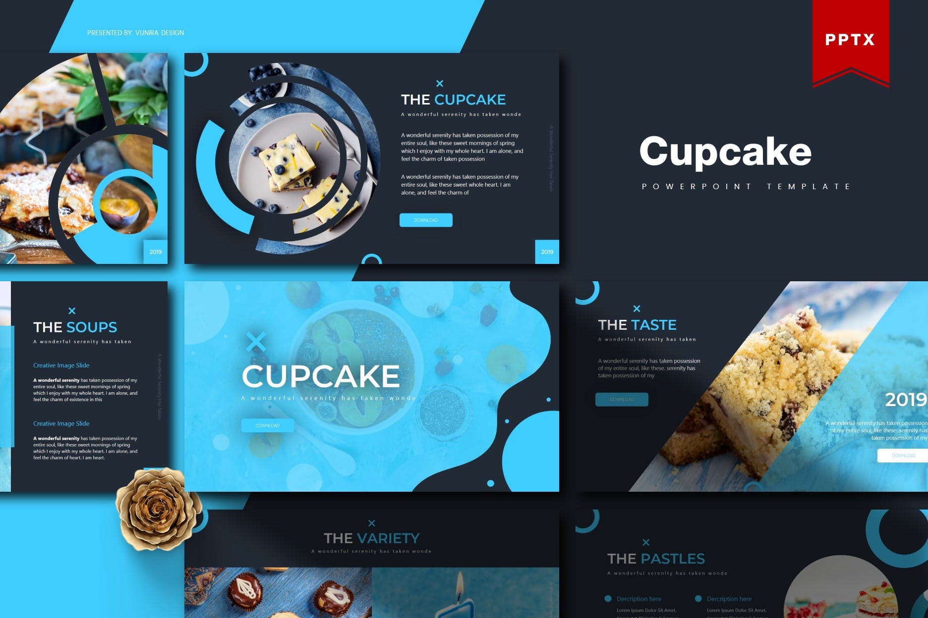 Cover image of Cupcake | Powerpoint Template.