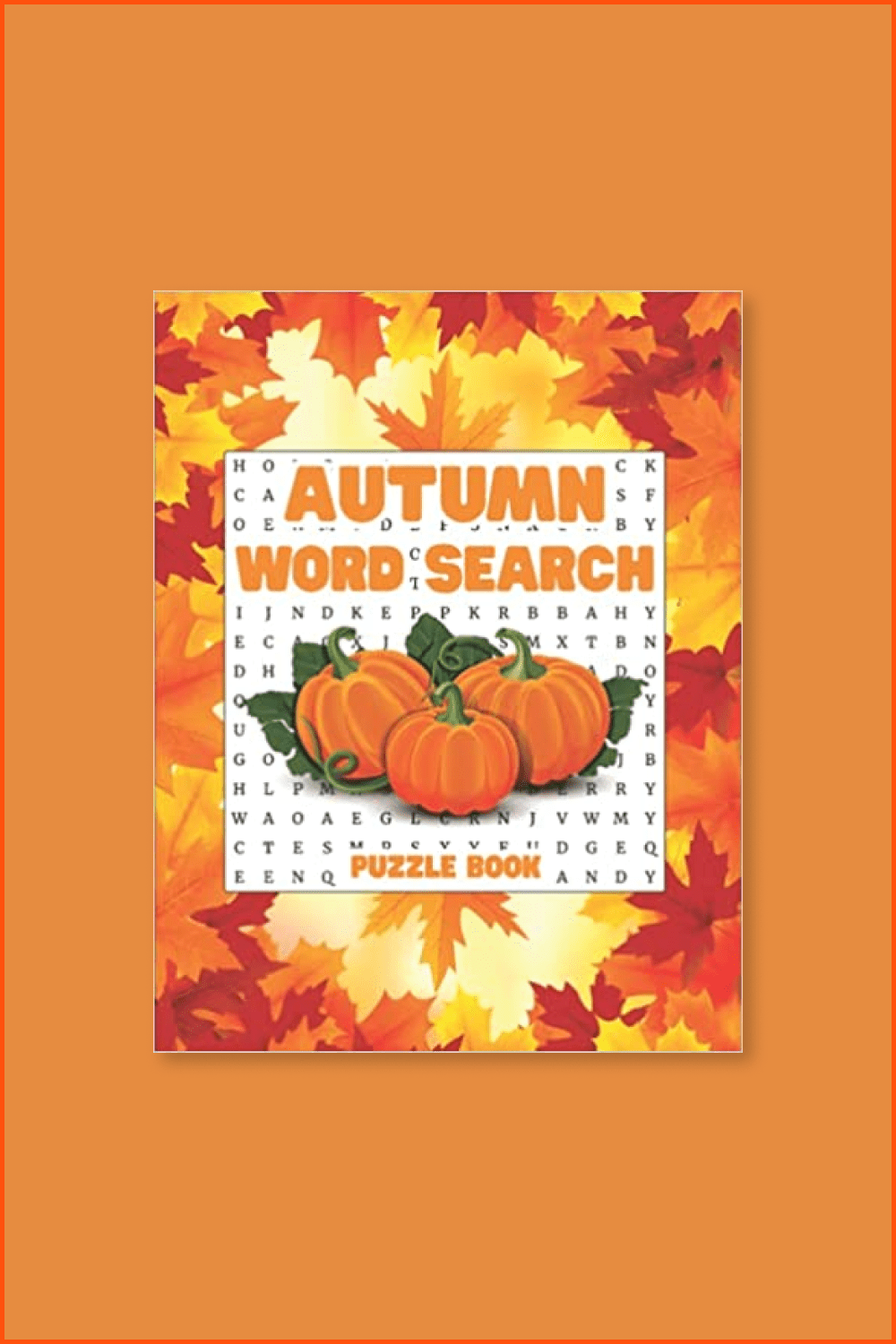 Bright orange book with tikva and yellow leaves on the cover.