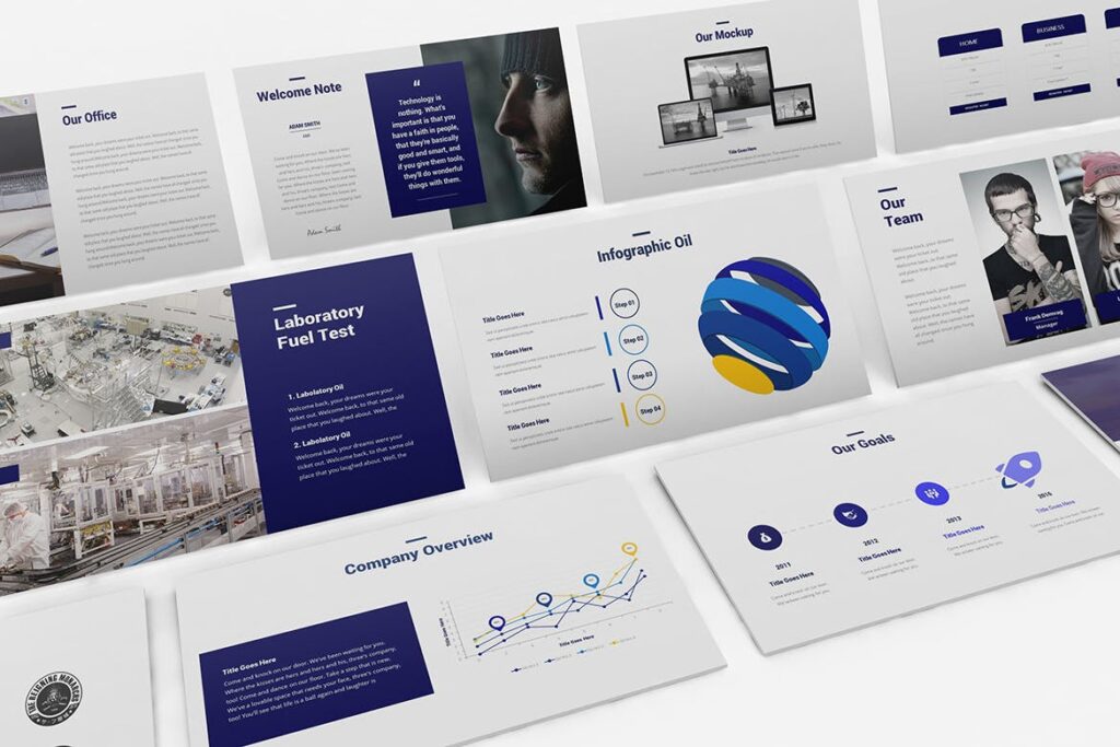 Oil and Gas Powerpoint Template – MasterBundles