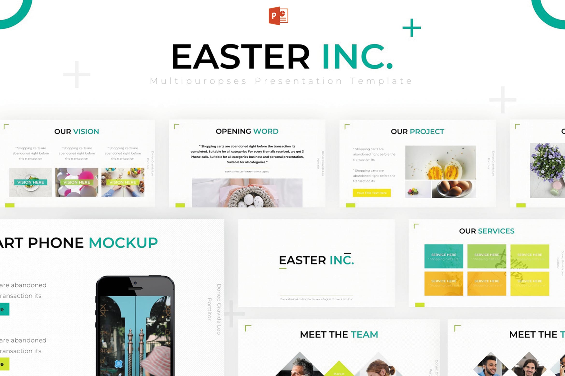 Cover image of Easter Inc - Powerpoint Template.