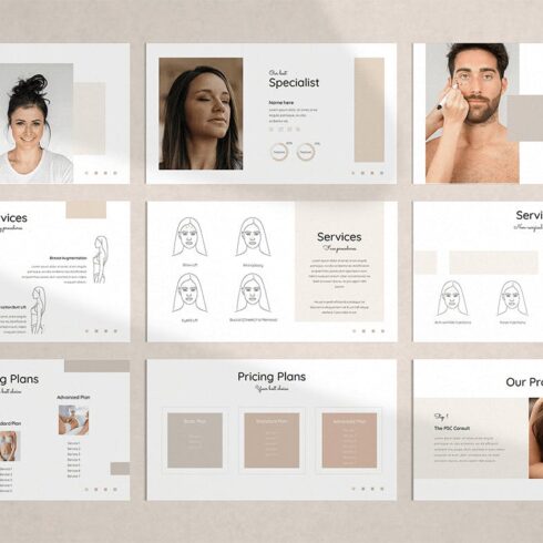 Plastic Surgery Powerpoint Template Pptx Master Bundles