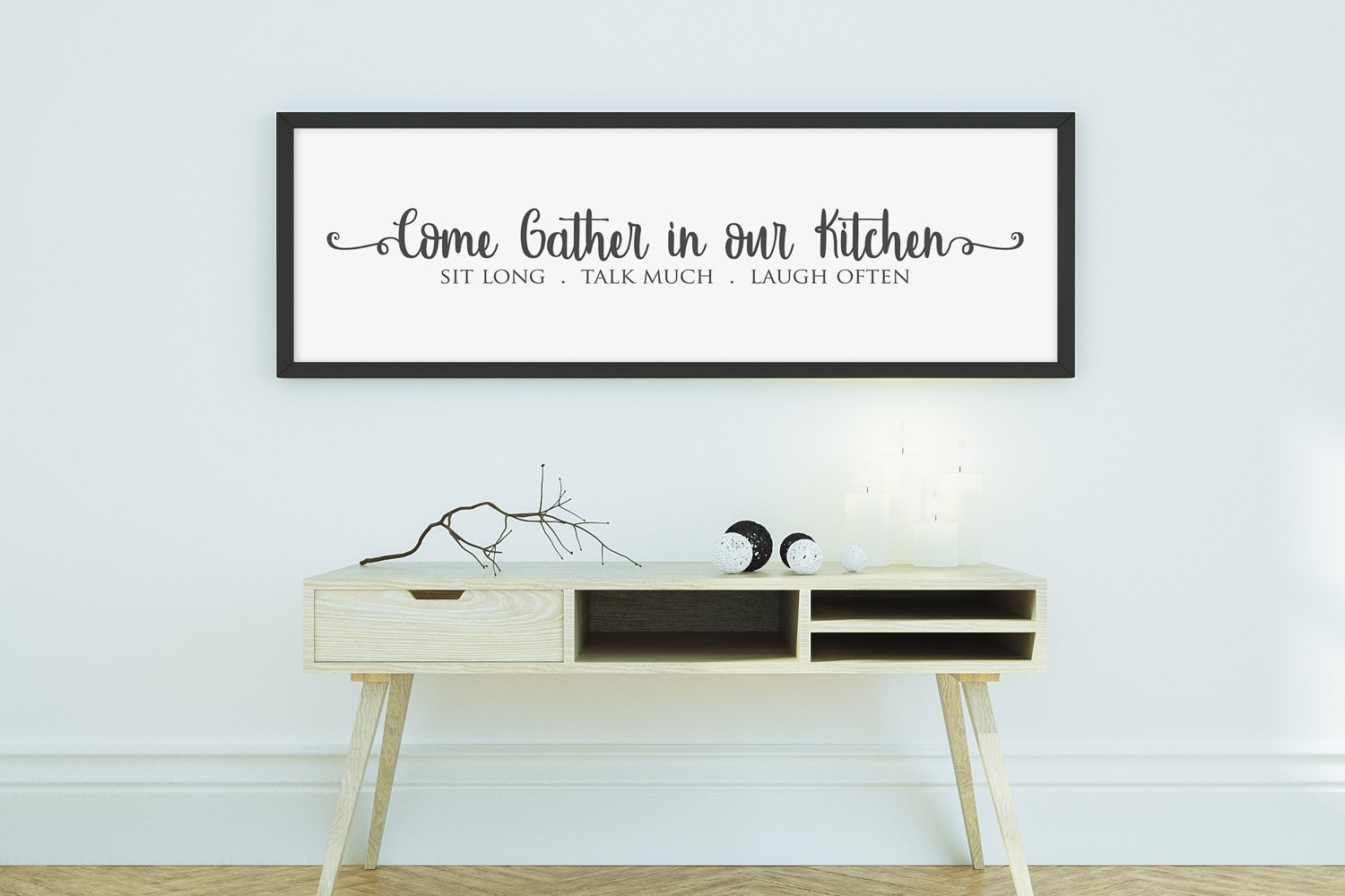 Stylish poster for kitchen.