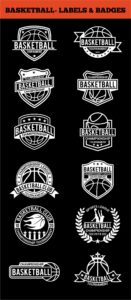 Basketball Badges & Stickers Vol2 | Master Bundles