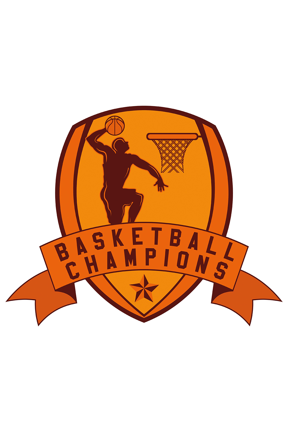 Bundle of 4 Basketball Logos pinterest image.