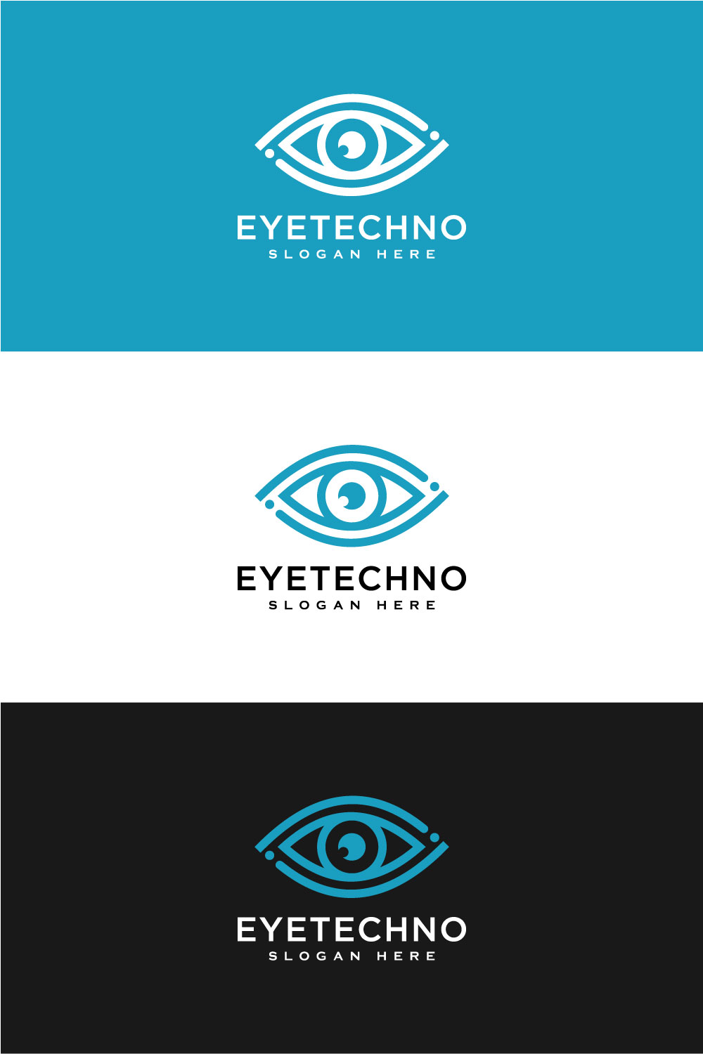Eye Technology Logo Design Vector Line Style pinterest.