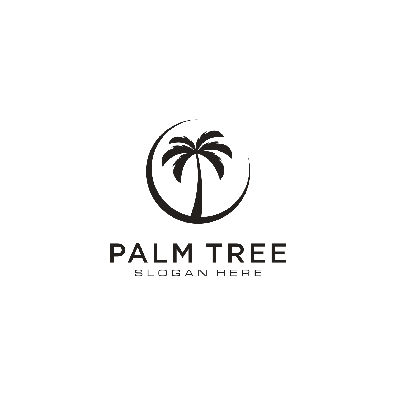2 logo palm tree vector design - MasterBundles