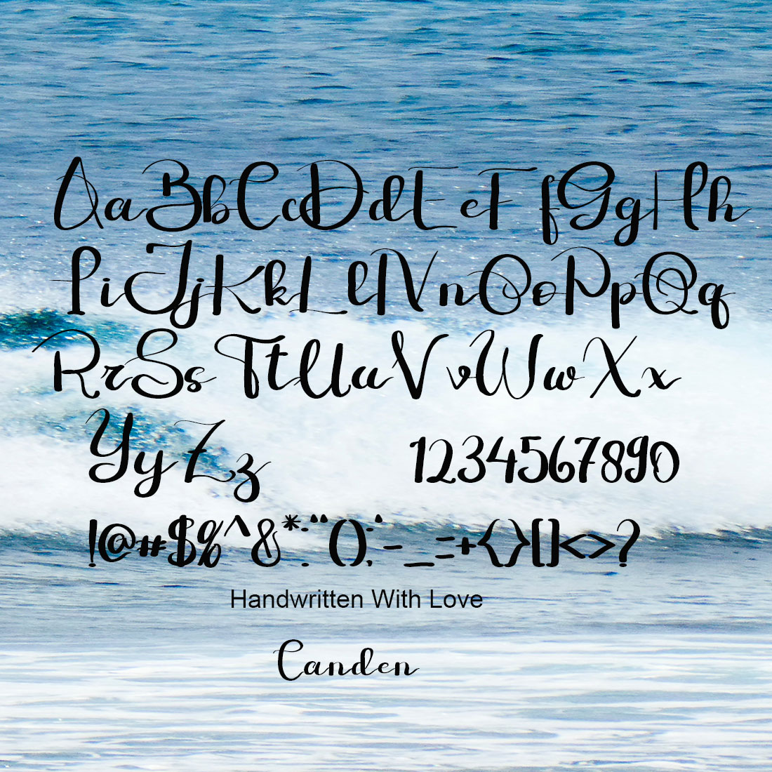 BUTAKORA Handwritten Typeface alphabet.
