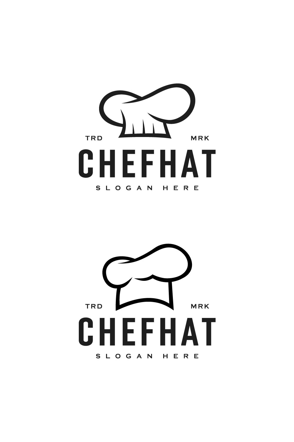2 Logo Chef Hat Template Vector pinterest.