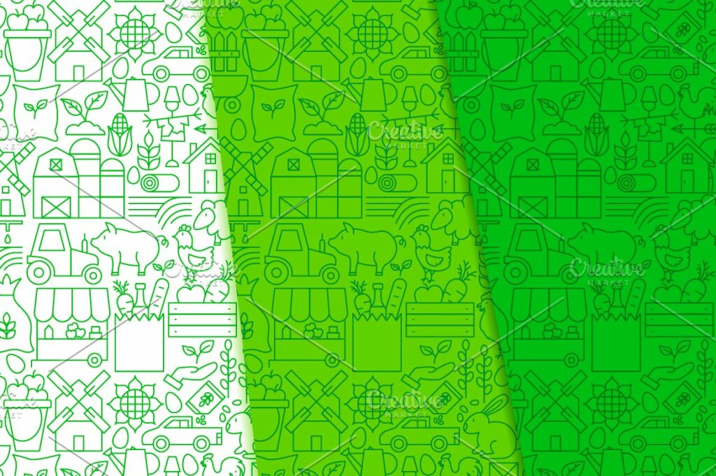 Farming Line Tile Patterns MasterBundles