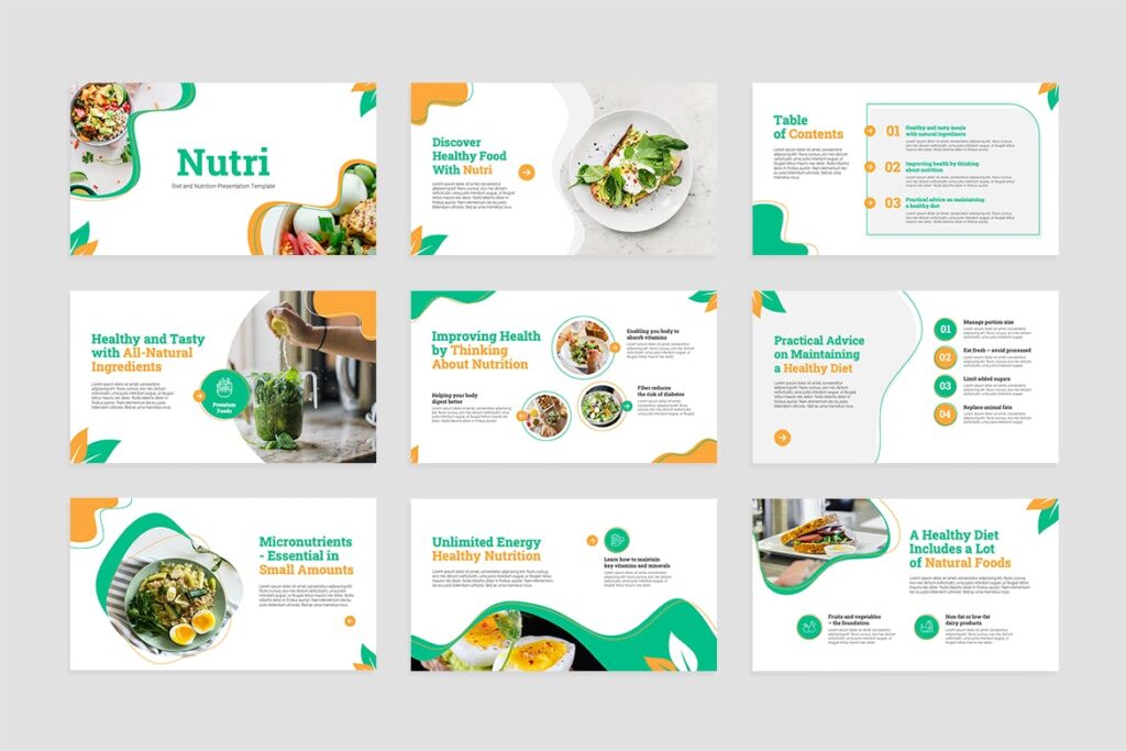 Diet And Nutrition Powerpoint Template Masterbundles