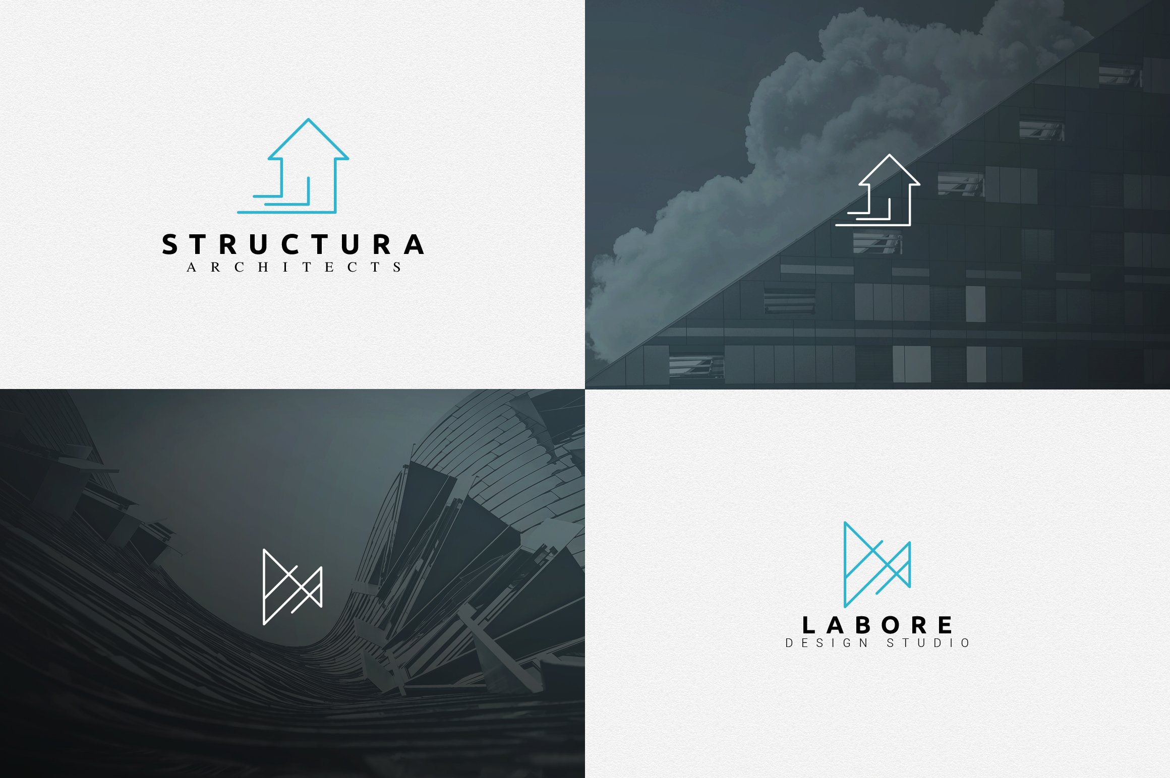 Delicate architecture logos.