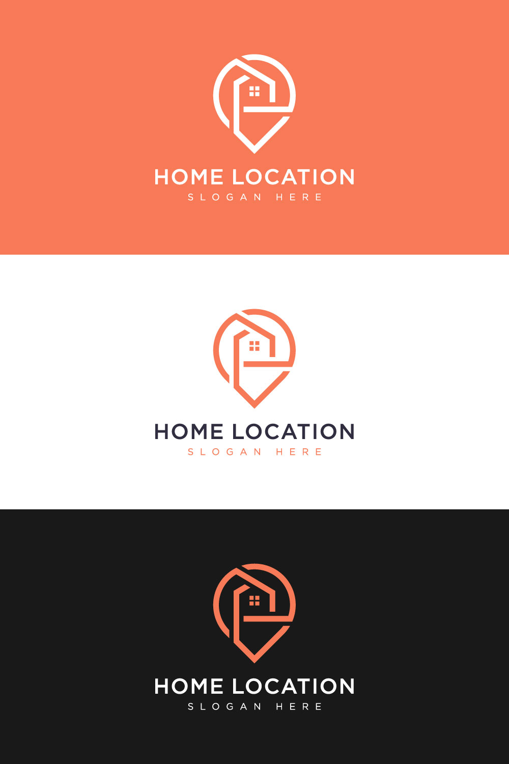 Home Location Logo Templates Pinterest Image.