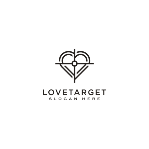 Love Target Logo Design Vector Template cover image.