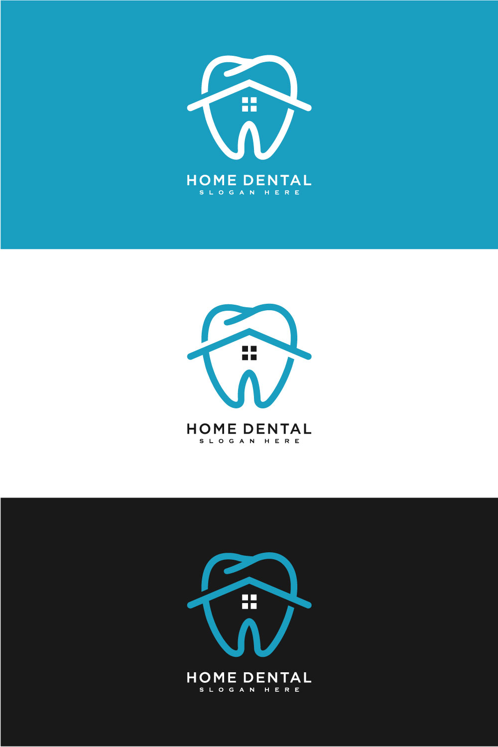 Home Dental Logo Vector Design pinterest.