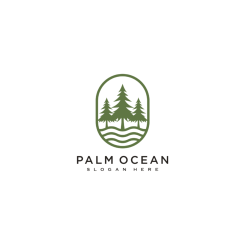 Palm Tree Beautiful Logo Vector Design Template Cover Image.