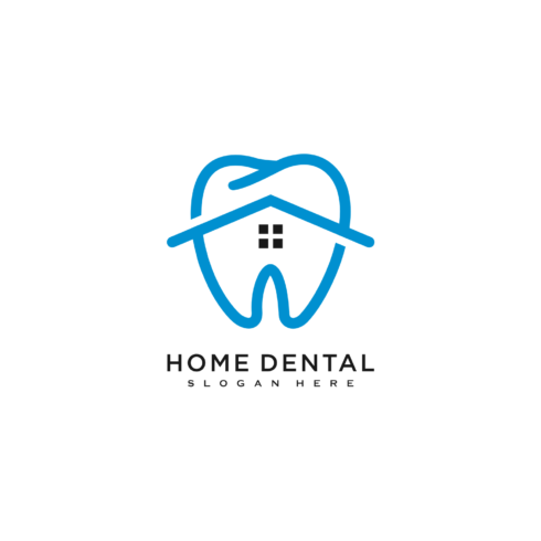 Home Dental Logo Vector Design cover image.
