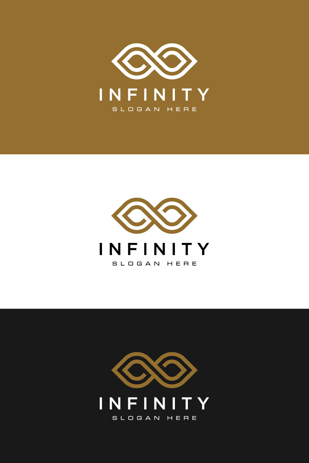 Infinity Loop With Line Art Style Symbol Pinterest Image.