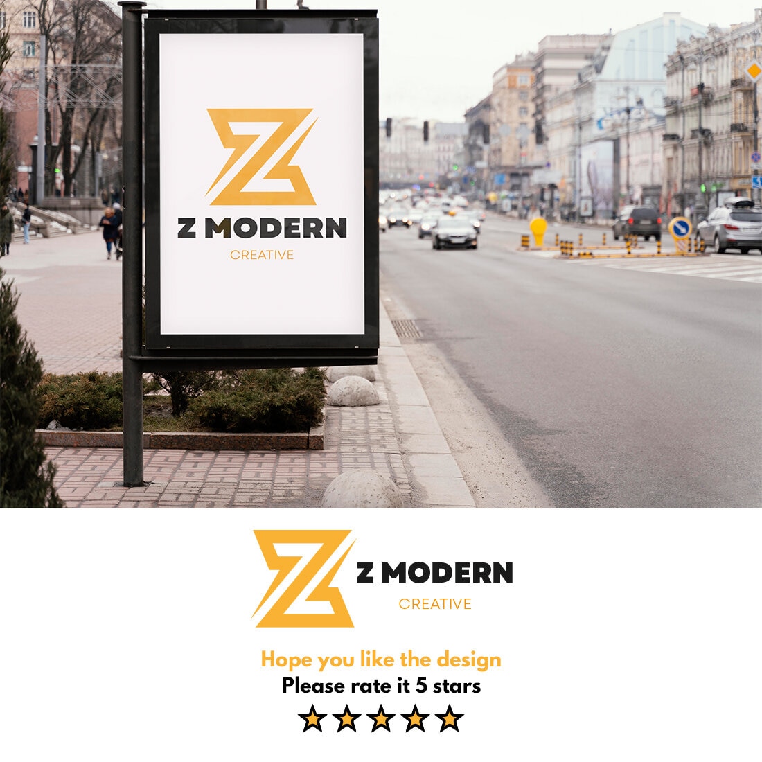 Z Letter Logo facebook image.