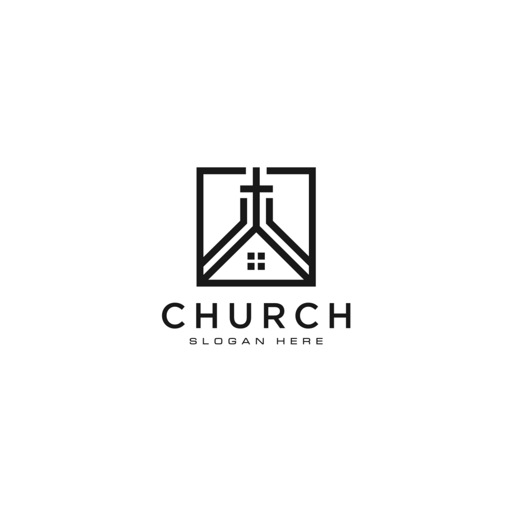 church home logo design vector, 3 logo - MasterBundles