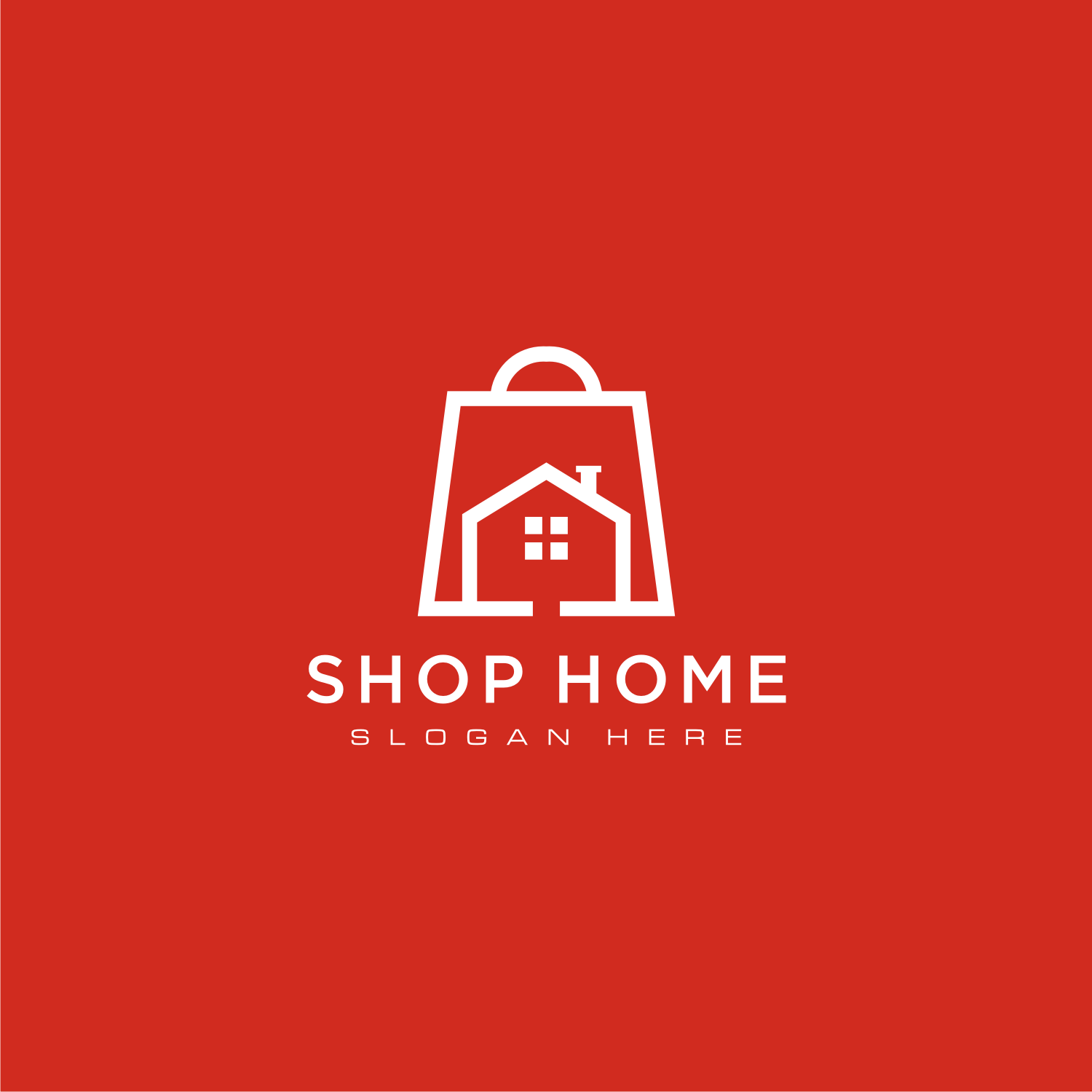 Home Shop Logo Vector Design Preview Image.